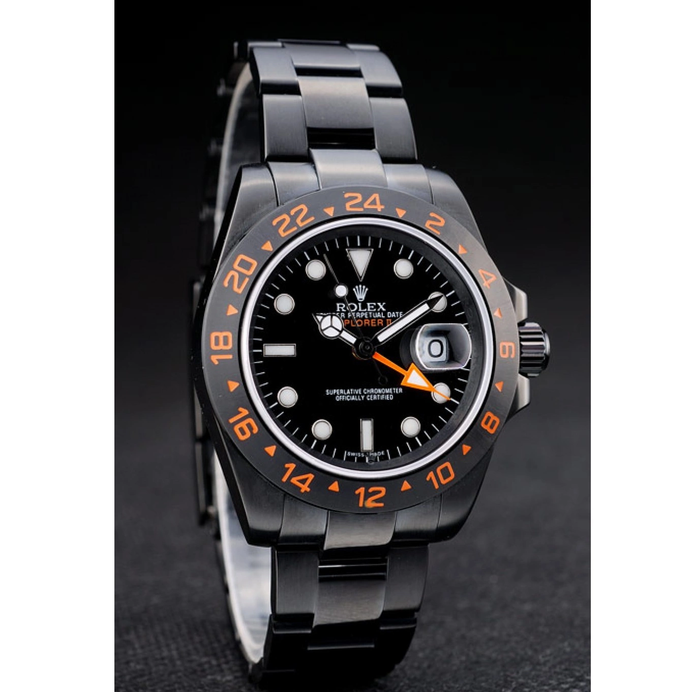 Aaa replica watch Rolex Watch Dial Black Explorer Black Bezel Ceramic 0706